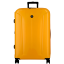 Valise jaune 4 roues extensible 77cm, de la collection Glossy de JUMP Bagages