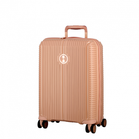 Valise Extensible 4 roues cabine 55 cm rose SONDO | Jump® Bagages