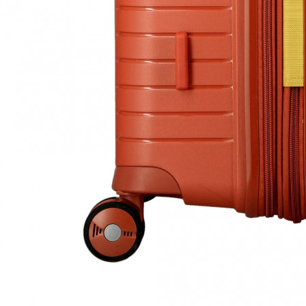 Valise Terracotta-Orange 4 roues Extensible 76x51x31/36 cm Évaé | Jump® Bagages