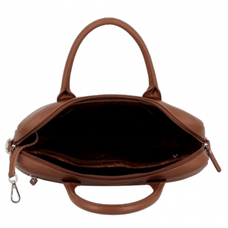 Serviette 1 soufflet 36 cm - portable 13" caramel UPPSALA CUIR| Jump® Bagages