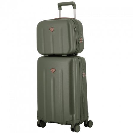 Valise 4 roues cabine extensible Universelle 55 cm vert mousse | Jump® Bagages