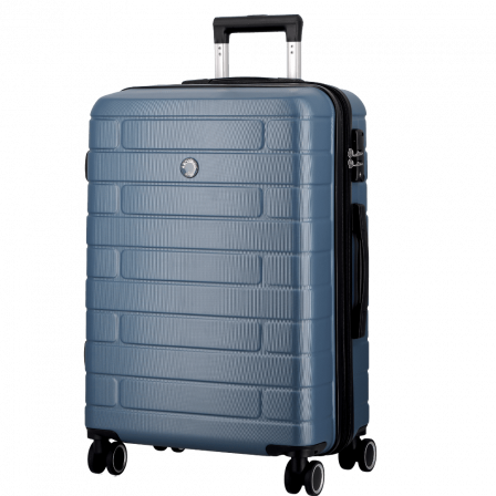 Valise 4 roues Moyenne Extensible 66 cm bleu | Jump® Bagages