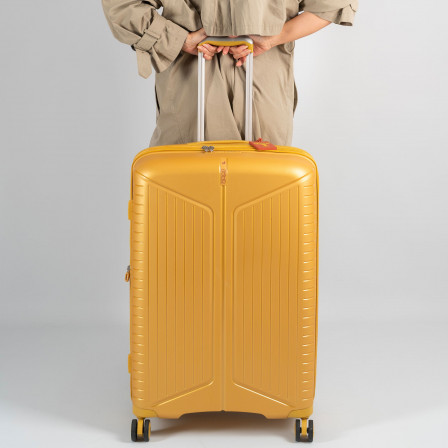 Valise Jaune 4 roues Extensible 55x35x20/24 cm Évaé | Jump® Bagages