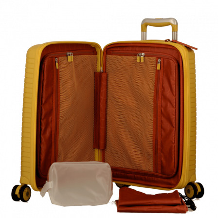 Valise Jaune 4 roues Extensible 55x35x20/24 cm Évaé | Jump® Bagages