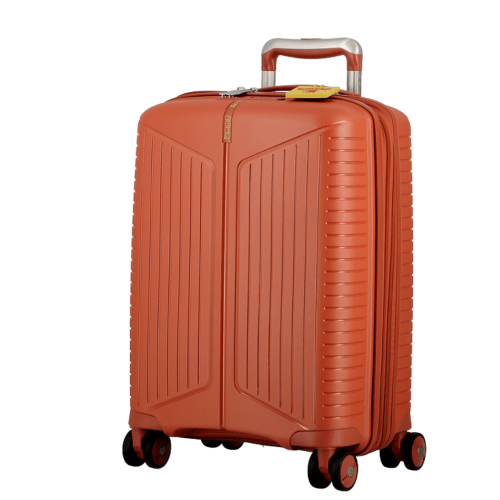 Valise Terracotta-Orange 4 roues Extensible 55x35x20/24 cm Évaé | Jump® Bagages