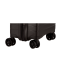 Valise Striper 4 roues extensible Ebène 55x35x20/24 cm