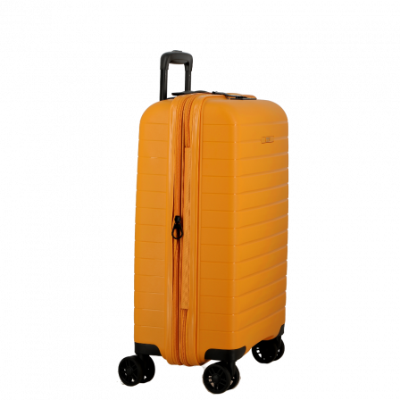 Valise Jaune 4 roues Extensible 55x35x20/24 cm Striper| Jump® Bagages