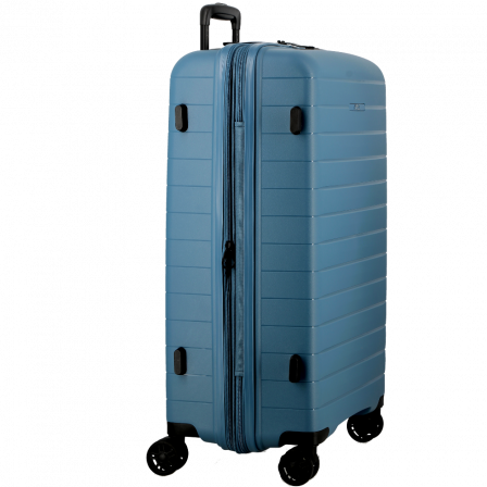 Valise Bleu 4 roues Extensible 77x51x30/34 cm Striper| Jump® Bagages