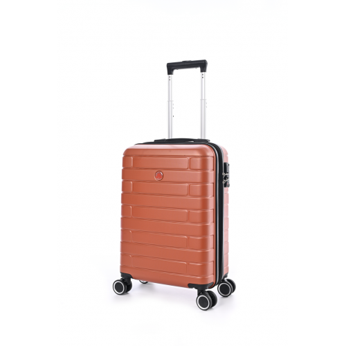 Valise 4 roues cabine extensible 55x35x20/24 cm terracotta | Jump® Bagages