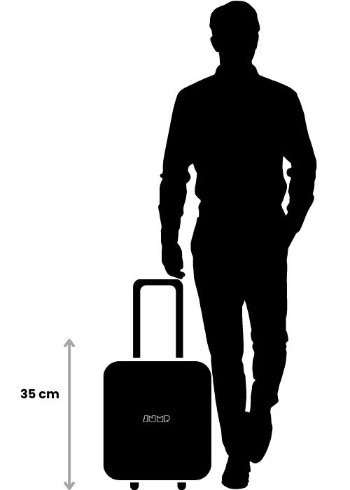 Hauteur_homme-1m80_valise-cabine-35cm JUMP Bagages